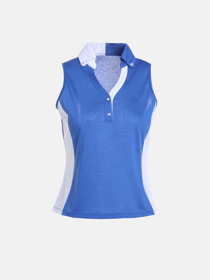 Colete Bicolor com Gola para Mulher por atacado de Bellemere