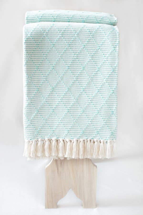 Chicoração - Vente Plaids - Plaid en coton motif trottoir portugais - plusieurs couleurs11