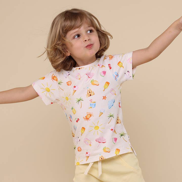 Snuggle Hunny - Wholesale T-shirt – Kids - Beach Fun Organic T-Shirt