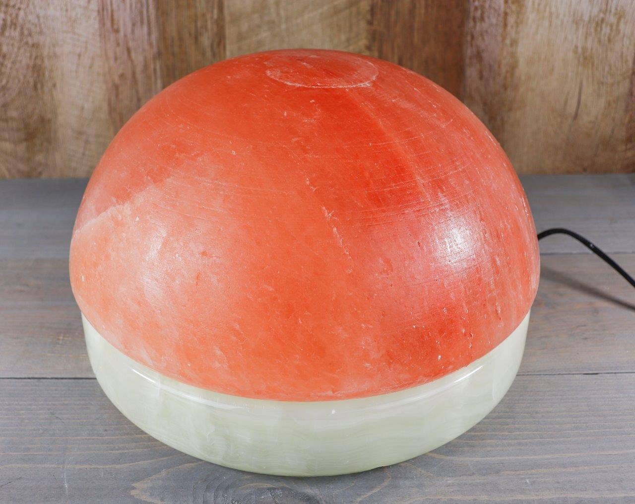 Himalayan Secrets - Wholesale Salt Lamp - 11" Himalayan Dome Lamp Onyx Marble Base w/ 40-Watt Bulb2