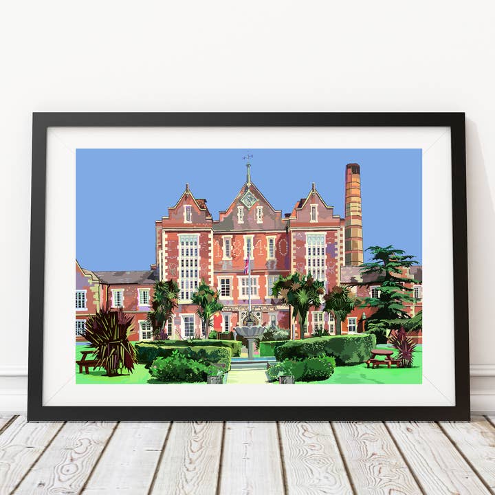 Springfield University Hospital, Tooting, London Art Print for wholesale by Tomartacus
