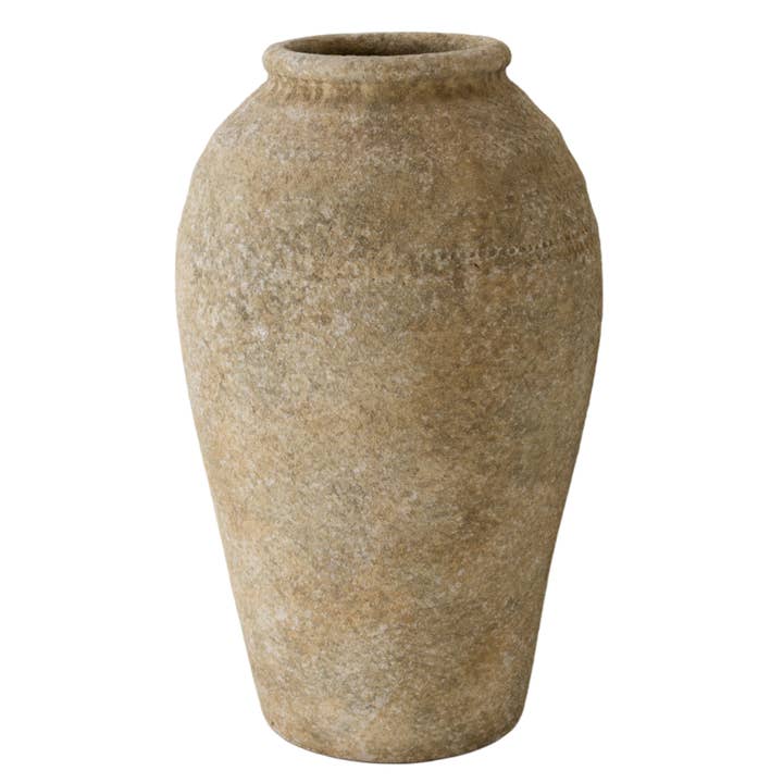 CM149 Textured Ceramic Vase 10.25" x 10.25" x 17" PK 2 for wholesale by Myrians Home Decor