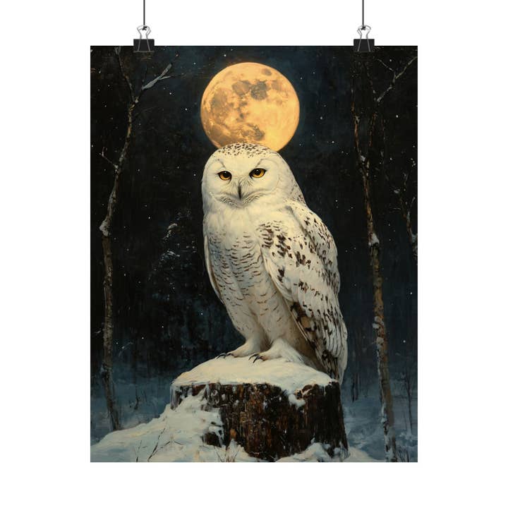 Ye Curiosity Shoppe - Wholesale Art Print - Arctic Owl Art Print