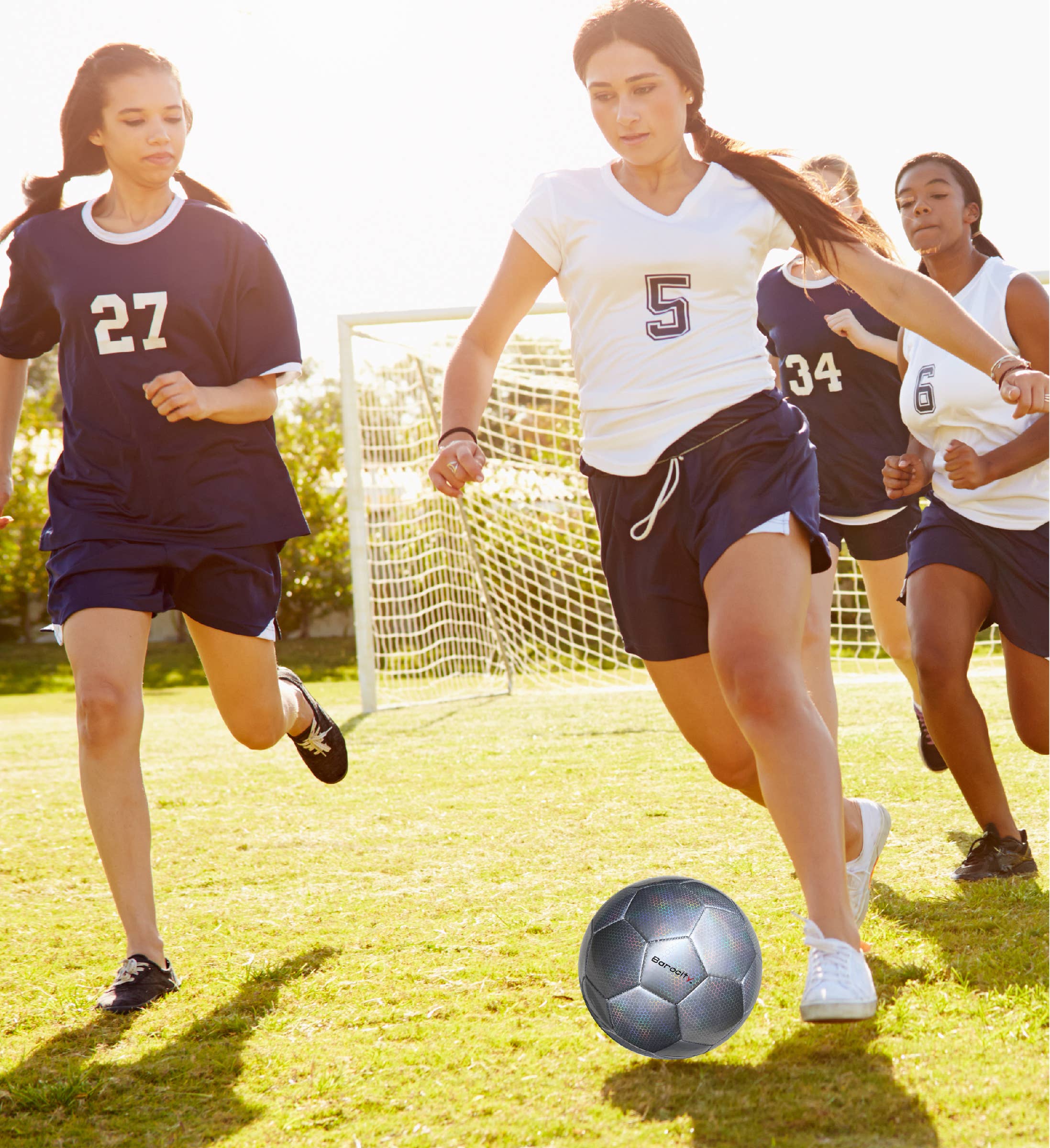 Cota Global - Wholesale Sports ball - Soccer Ball - Silver Modern Pattern - Size 46