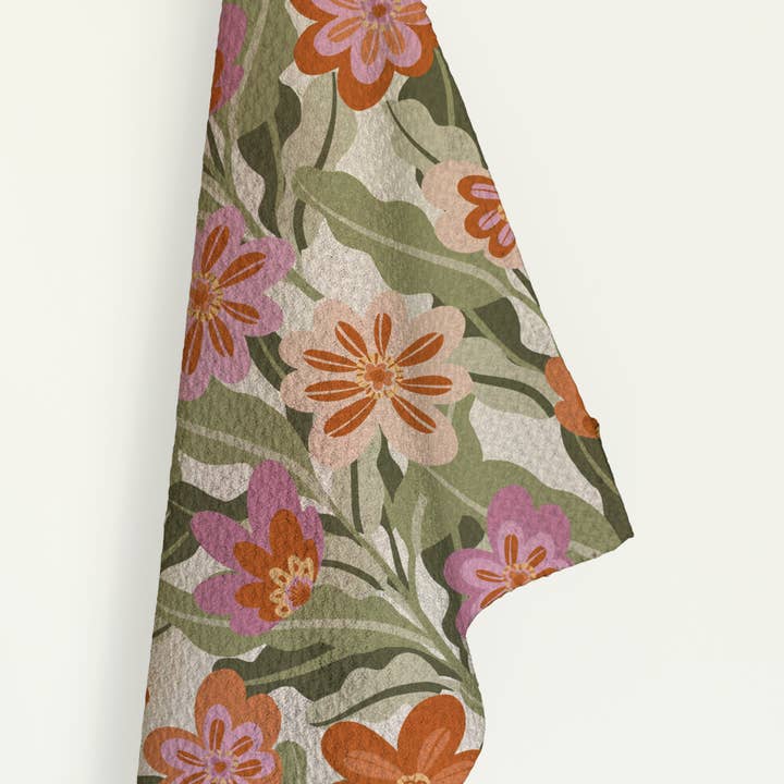 Pano de Cozinha Floral Fantasy por atacado de Bubble & Blend