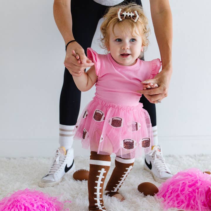 Sweet Wink - Wholesale Fashion Headband - Baby - Football Bow Baby Headband - Game Day Baby Headband