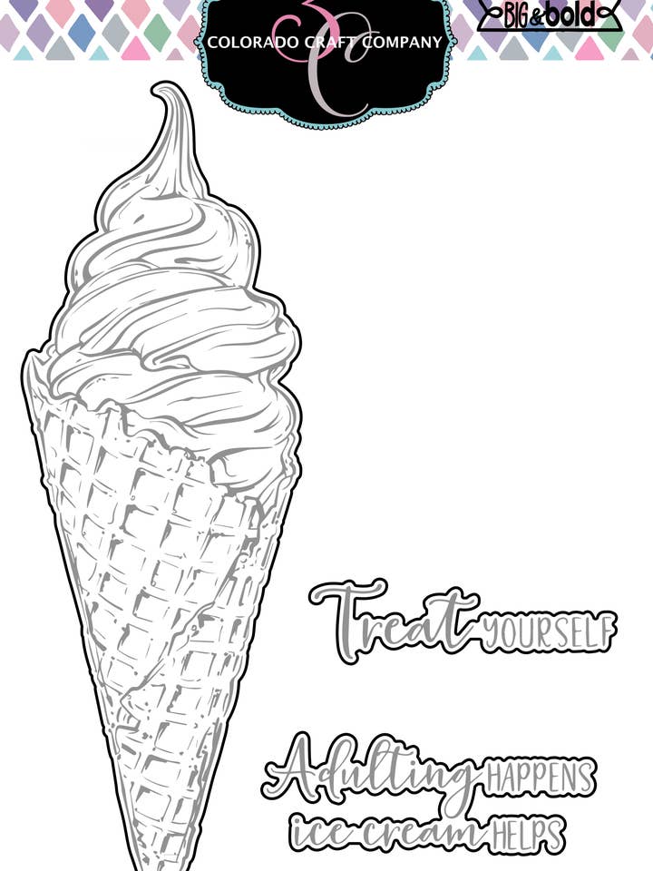 Troqueles para helado BB440-D Big & Bold ~ Slimline para venta al por mayor de Colorado Craft Company
