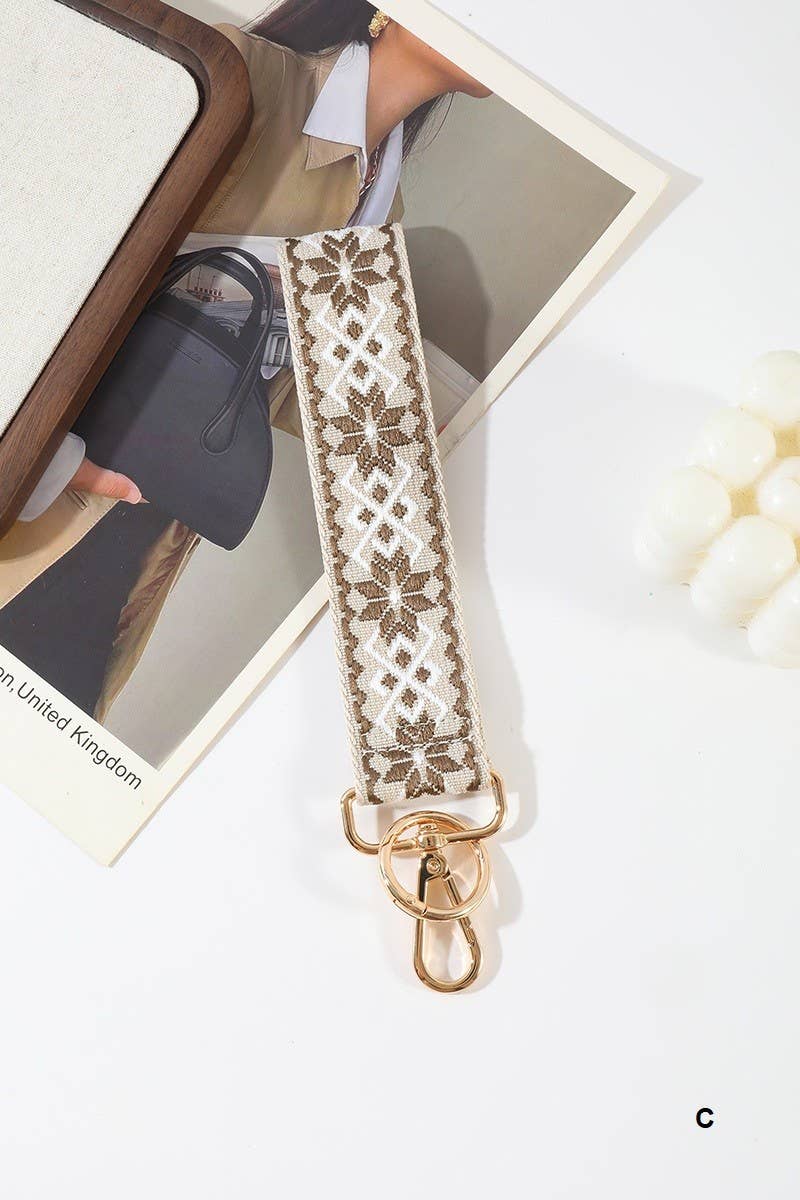 Vanilla Monkey - Wholesale Keychain - Unisex - Jacquard Weave Wristlet Keychains8