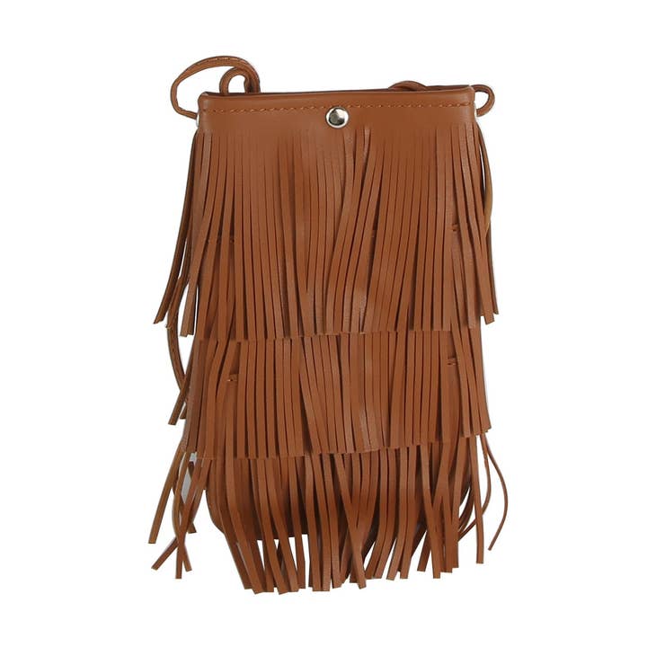 Sac à bandoulière à franges superposées pour la vente par Handbag Express