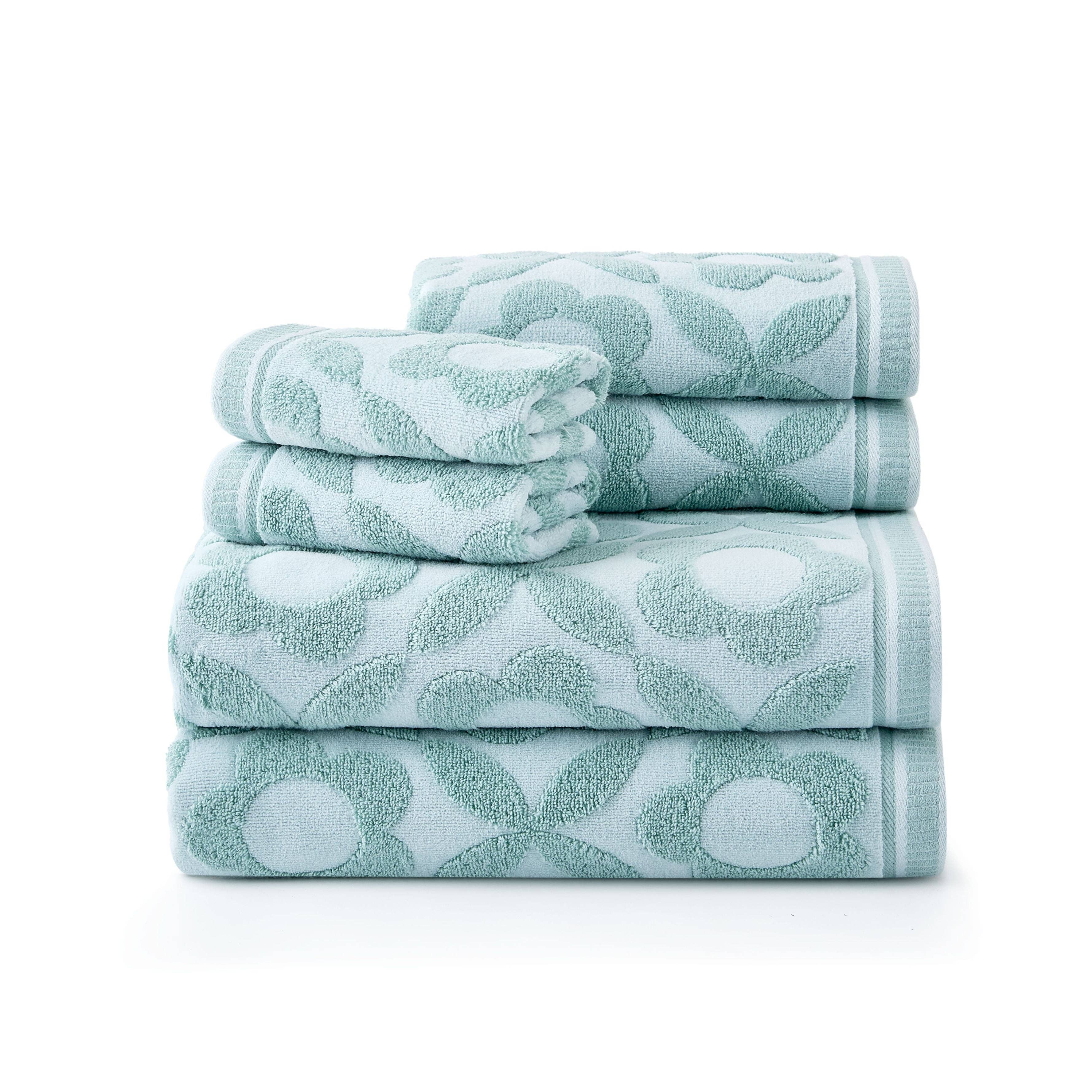 Caro Home - Wholesale Towel Set - Daisy Geo 6-Piece Towel Set3
