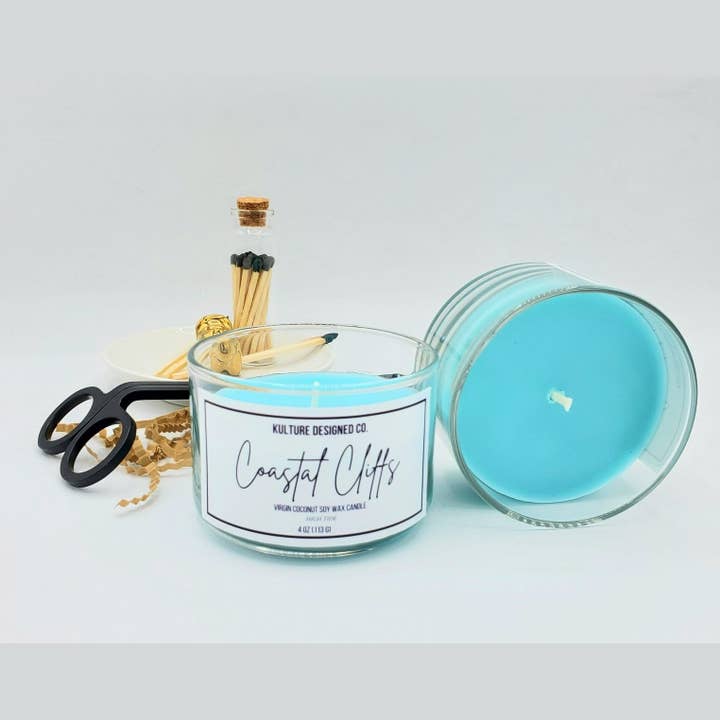 ACANTILADOS COSTEROS | VELA DE 9 OZ para venta al por mayor de Kulture Designed Co.