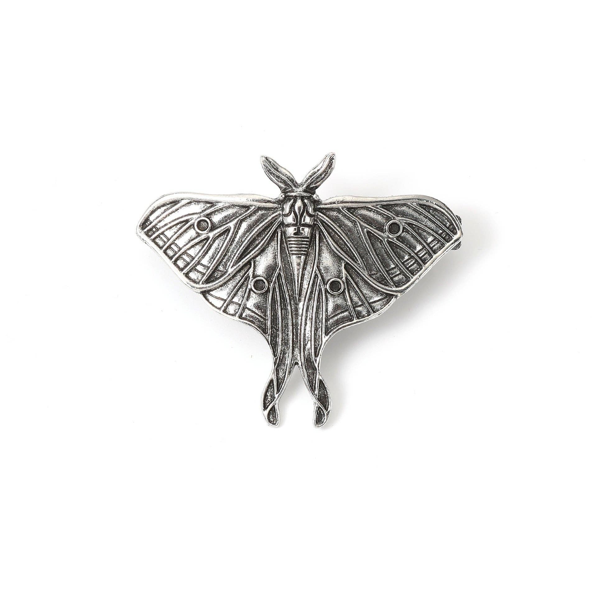 Silver Vintage Butterfly Hair Clip Spring Clamp Trendy Unisex Accessory for wholesale on Faire3