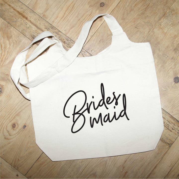 Bridesmaid / Natural Tote Bag for wholesale by Second Nature by Hand