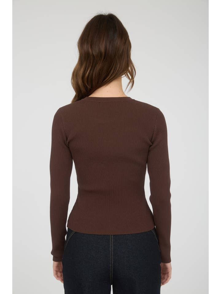 The Workshop Studio - Vente Cardigan – femme - GILET EN MAILLE À COL ROND AVEC BOUTONS-PRESSION28