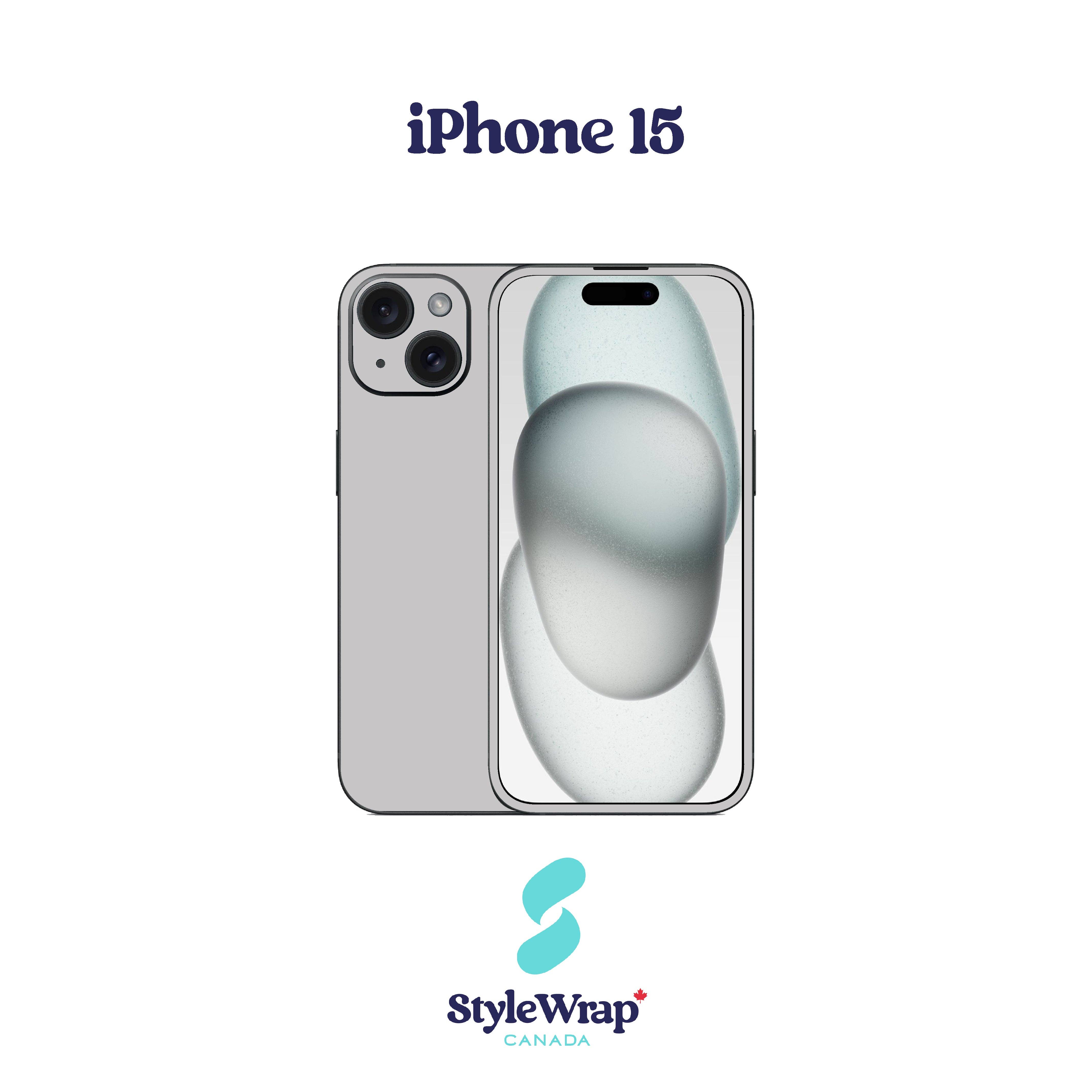 StyleWrap - Vente Coque de téléphone – unisexe - Film de protection gris pour iPhone20