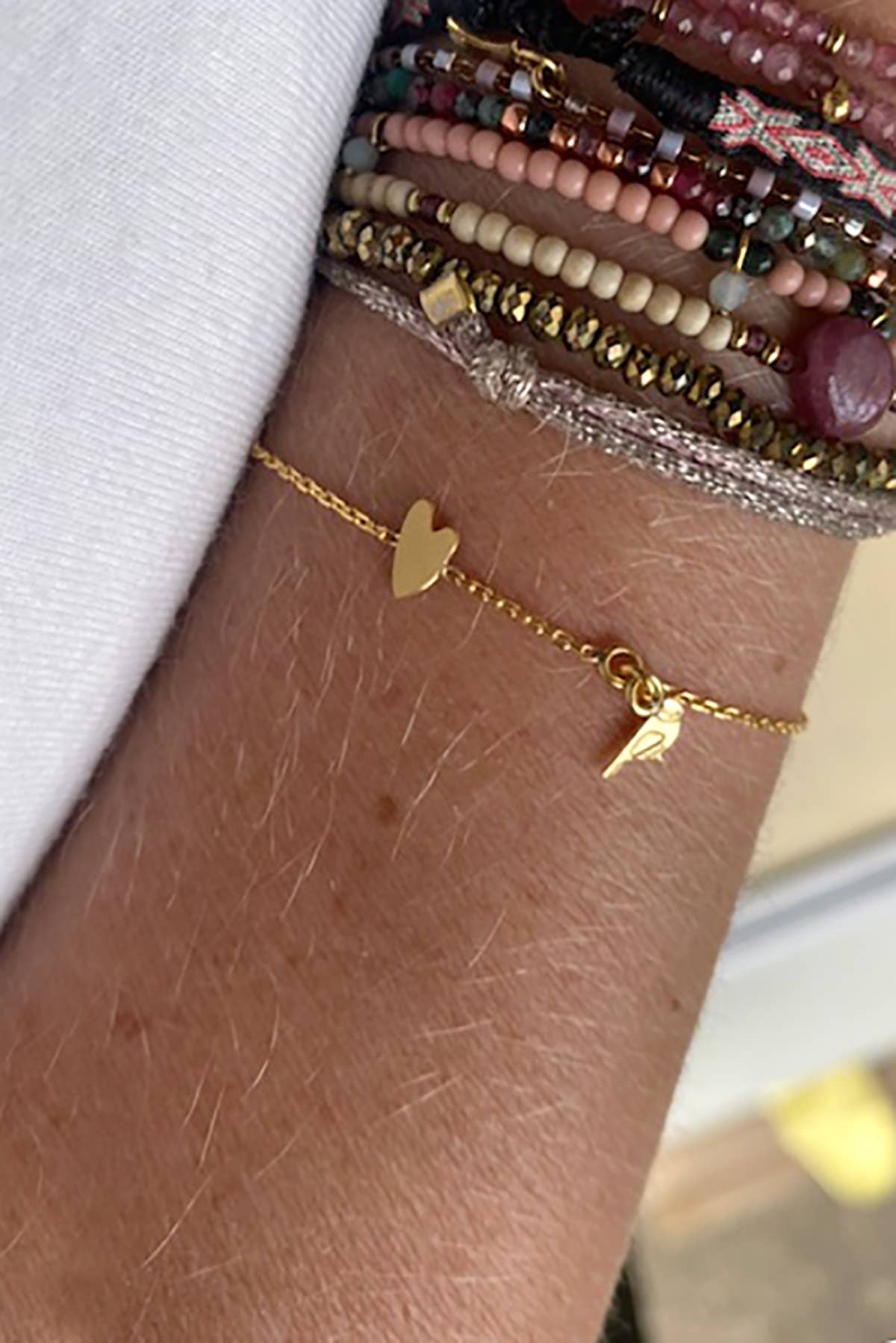 BARNABÉ AIME LE CAFÉ - Wholesale Link & Chain Bracelet - Adorabili x Barnabé loves coffee charm bracelet4