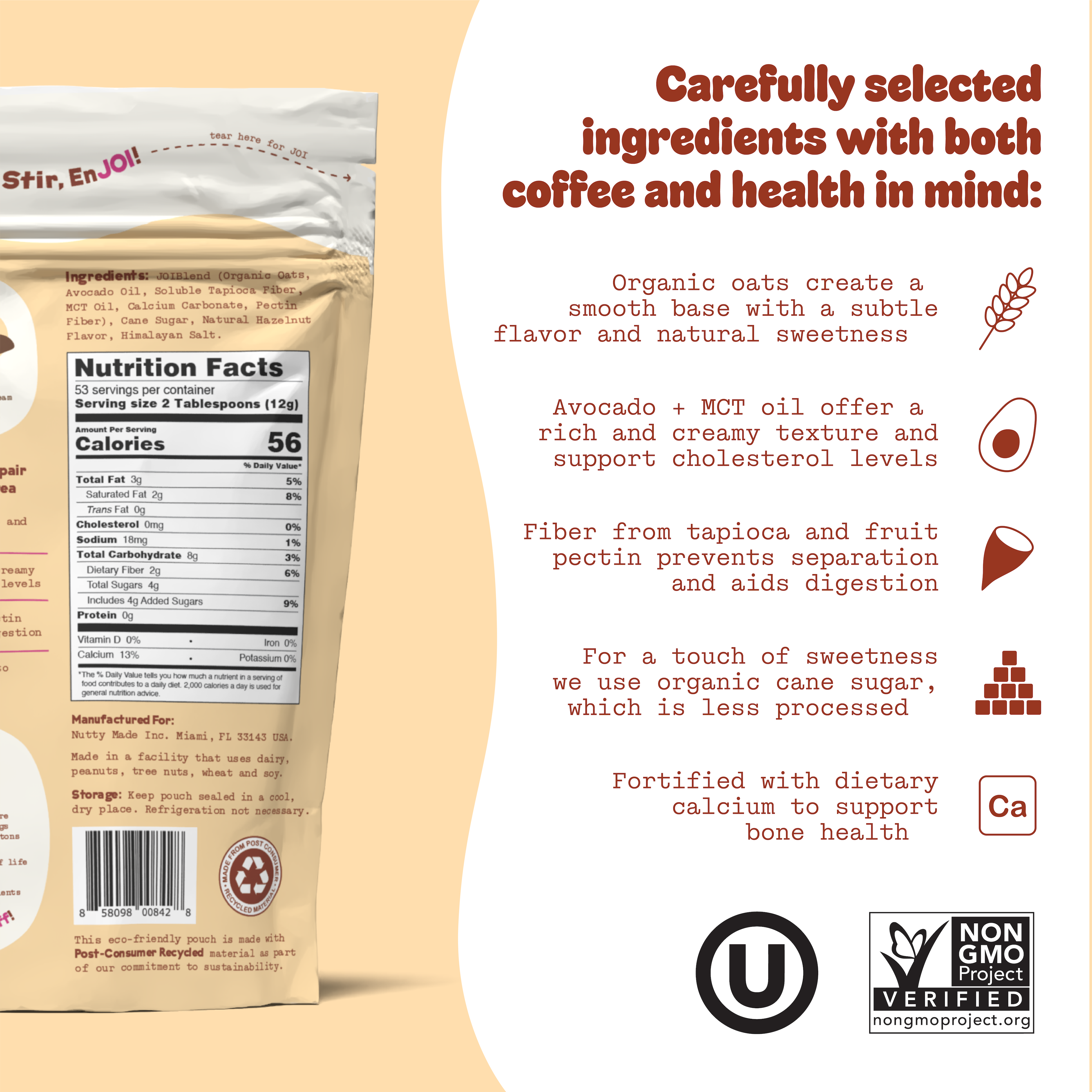 JOI - Wholesale Creamer - Oat Milk Creamer, Hazelnut4