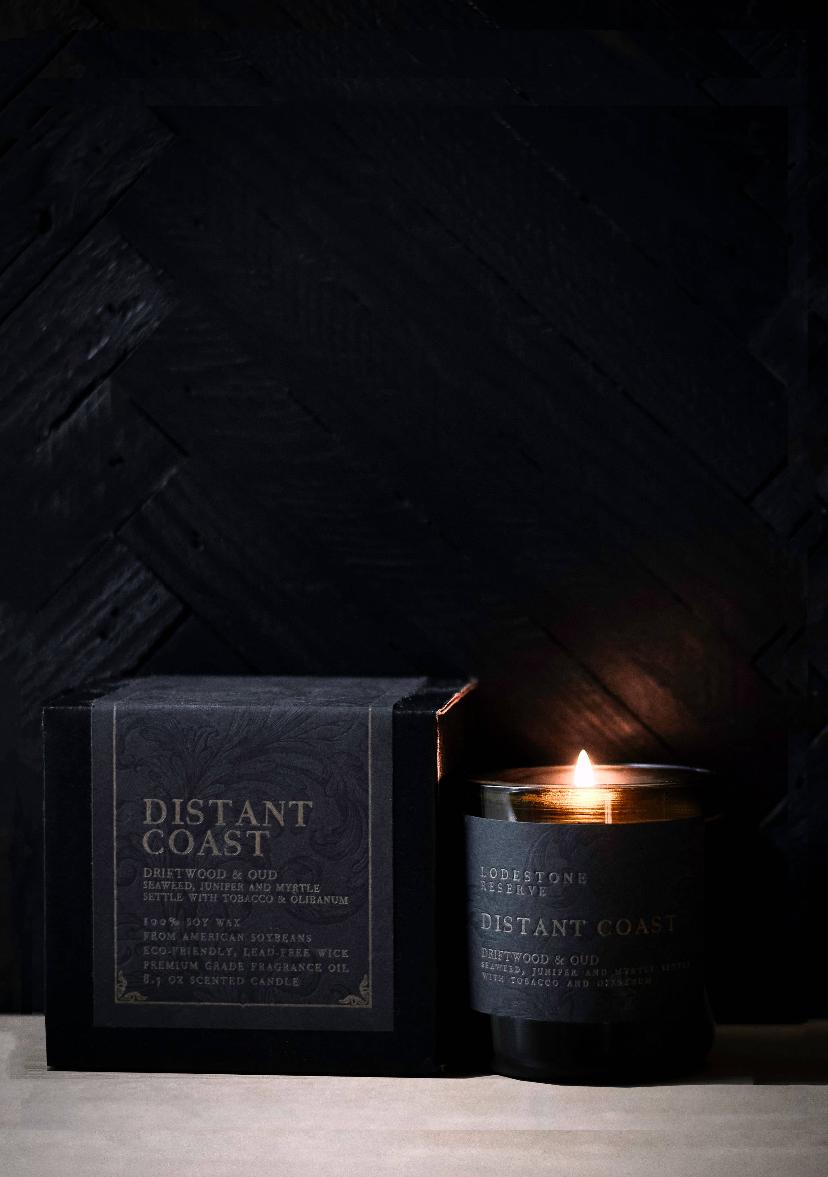 Lodestone Candles | Luxury Soy Candles – Großhandel Kerze im Glas / gefüllte Kerze – Distant Coast Candle | Luxuriöse Sojakerze3