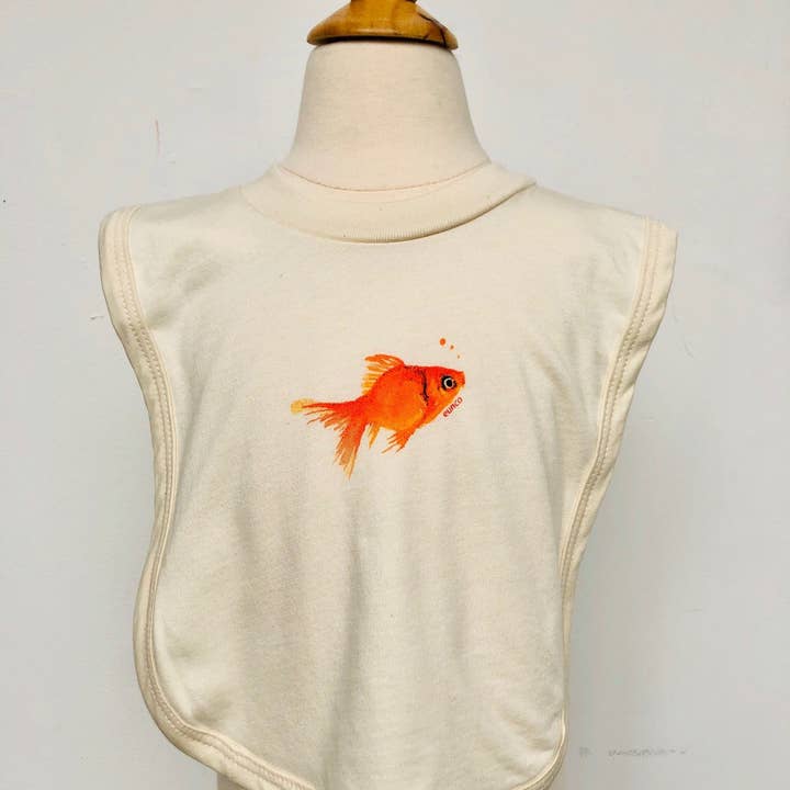 Økologisk bomuld hagesmæk - Guldfisk for engroshandel hos Eunco