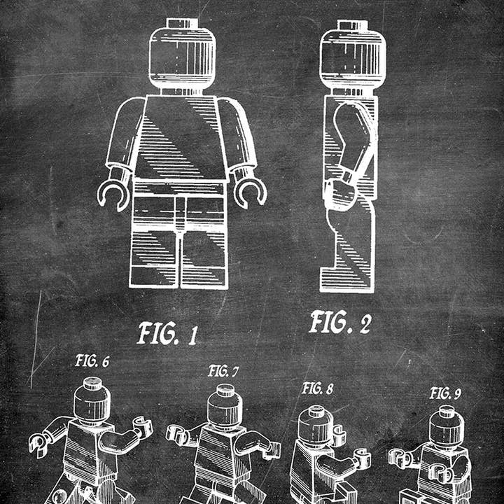 Fresh Prints of CT - Wholesale Art Print - Lego Man 1979 Patent Art Print - Toys and Games2