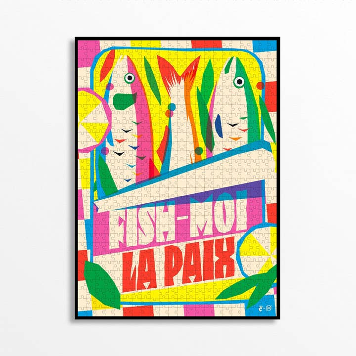 1000 piece puzzles - Fish-moi la paix for wholesale by Piece & Love