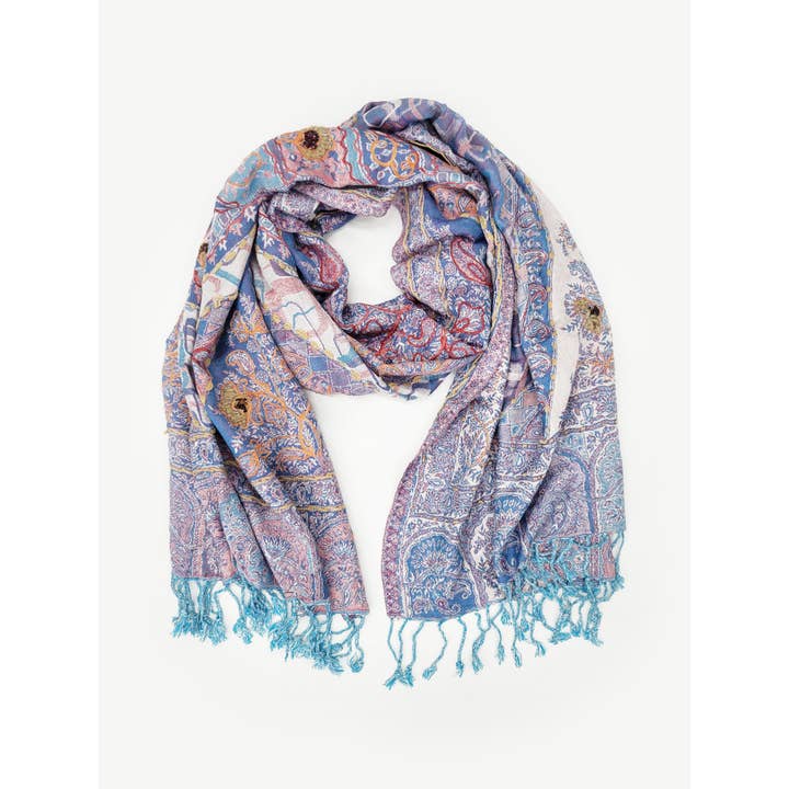 Raj Trading & Imports (USA) Inc. - Wholesale Scarf - Women's - Amanda Thick Stitch Scarf Shawl