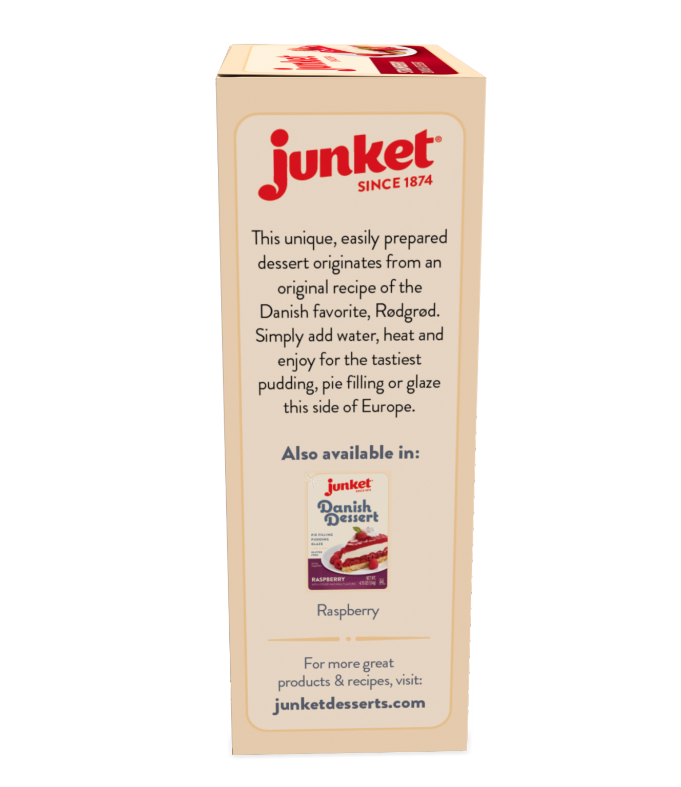 Junket Desserts - Wholesale Pudding - Strawberry Deens dessert (geval van 12)3