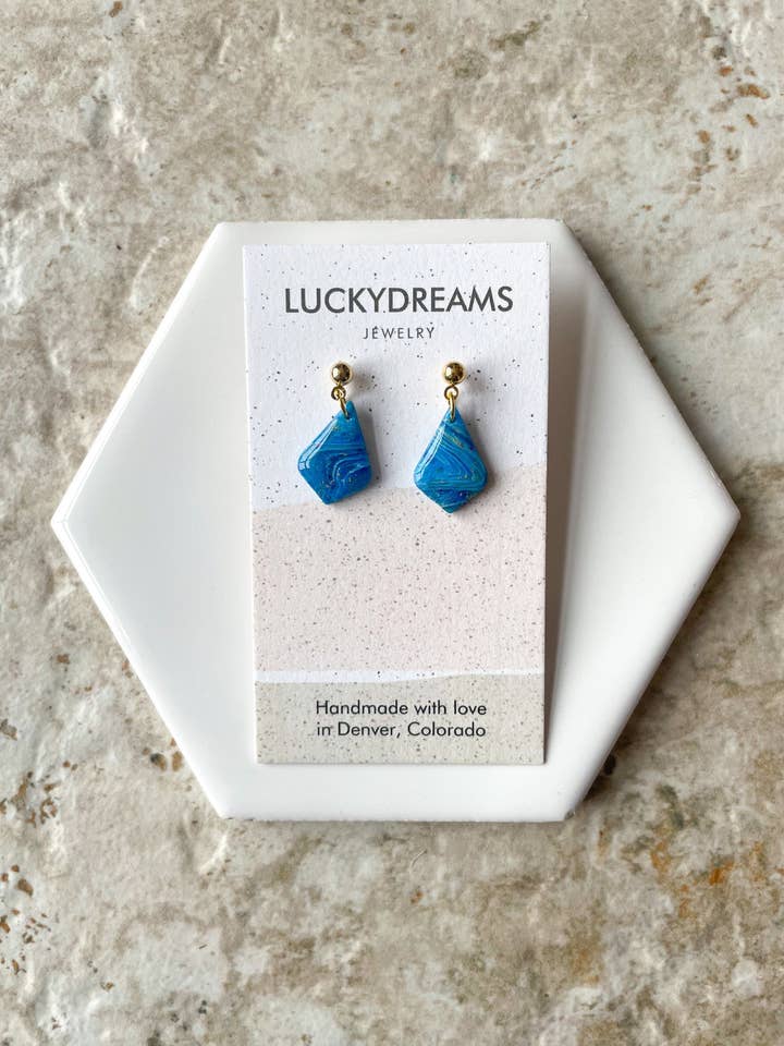 Clay Earrings- The Ashley - Hypoallergenic- Lightweight - Handmade- Statement Jewelry for wholesale by LuckyDreams