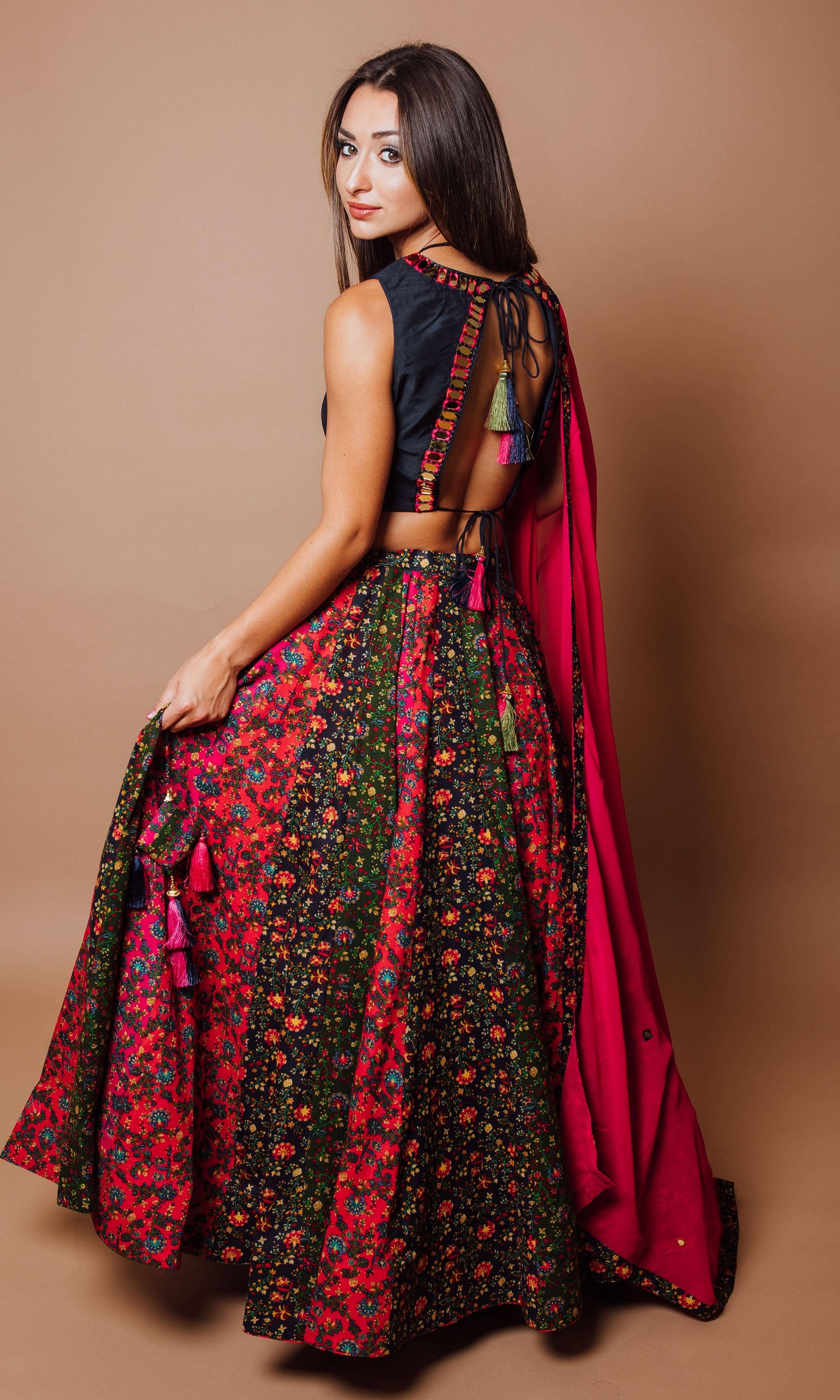 Multi Color Chaniya Choli Set for wholesale on Faire1