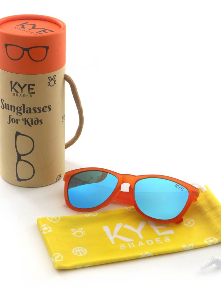 Kids Polarized Sunglasses | Orange Tiger - Fits Ages 3-7 for wholesale by Kye Shades