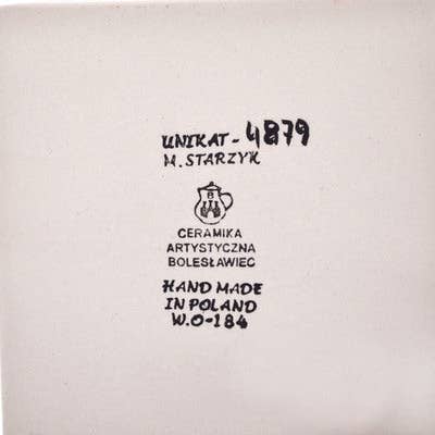 Carreau 4" Thème Jardin Paisible UNIKAT pour la vente par Polmedia Polish Pottery