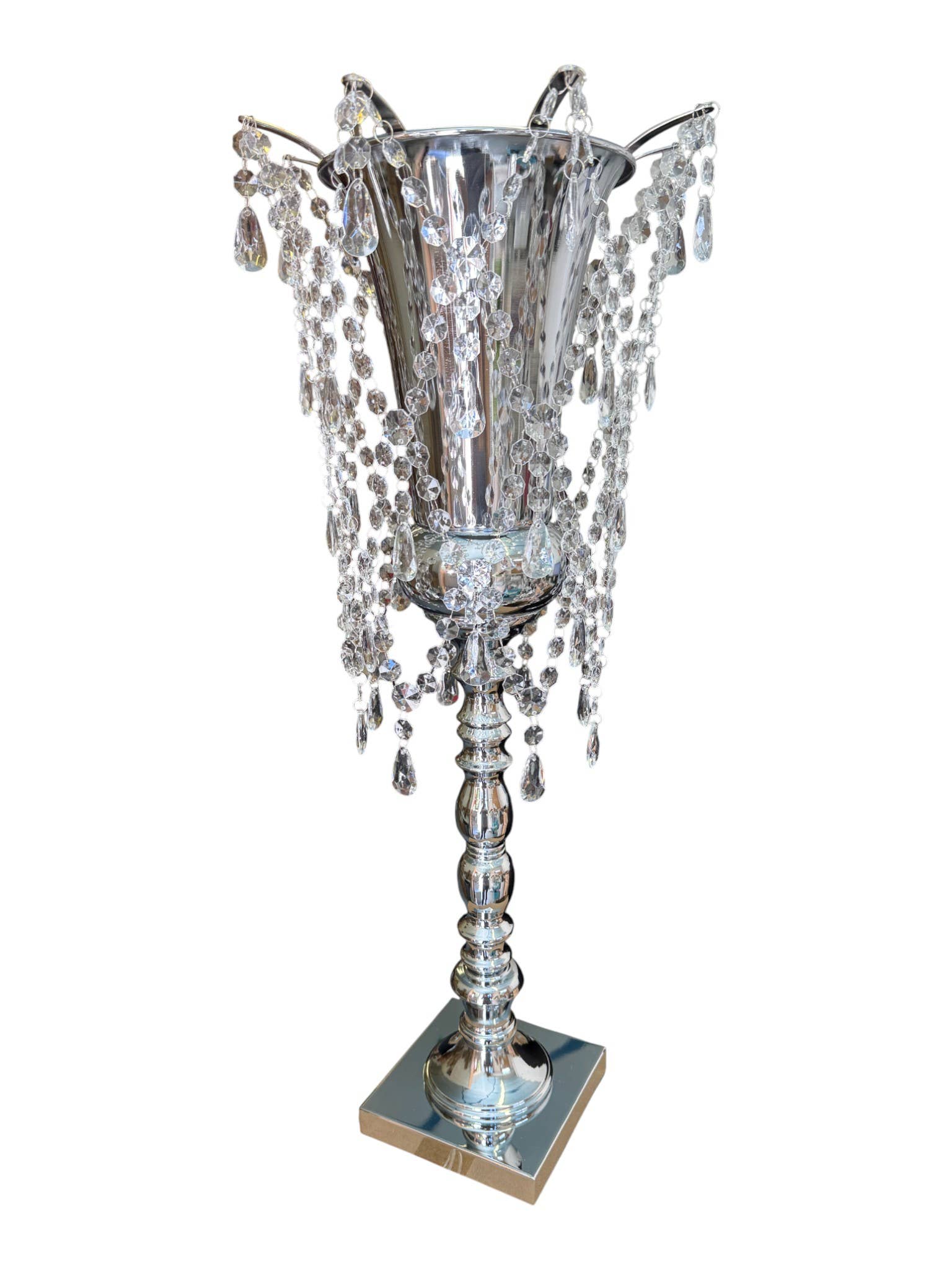 Decor N Beyond - Wholesale Chandelier/Hanging Light - 12x9" Acrylic Beaded Chandelier Top2