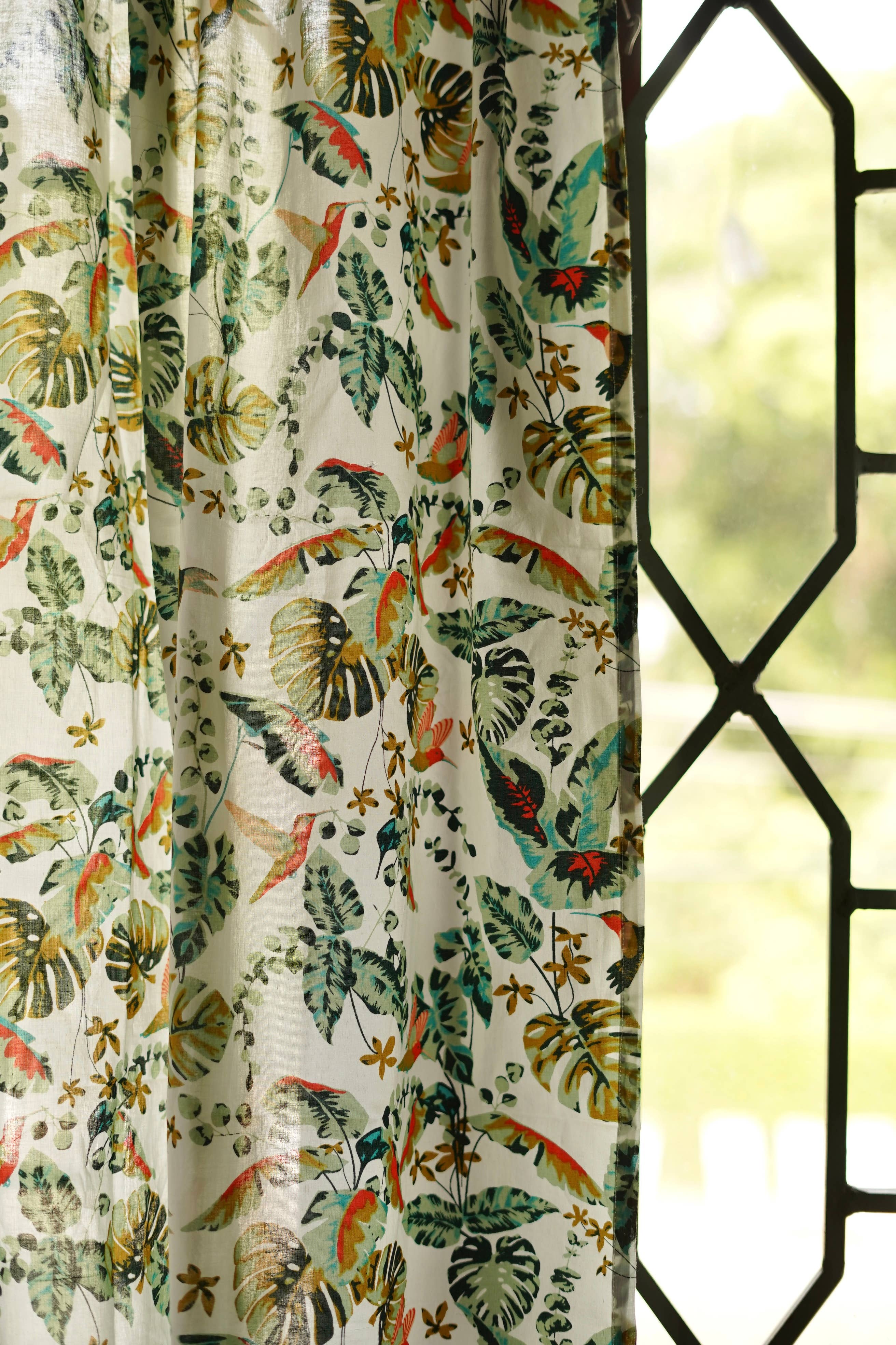 Annahmol - Wholesale Curtain - Vintage Inspired Botanical Sheer Curtains: Assorted Prints63