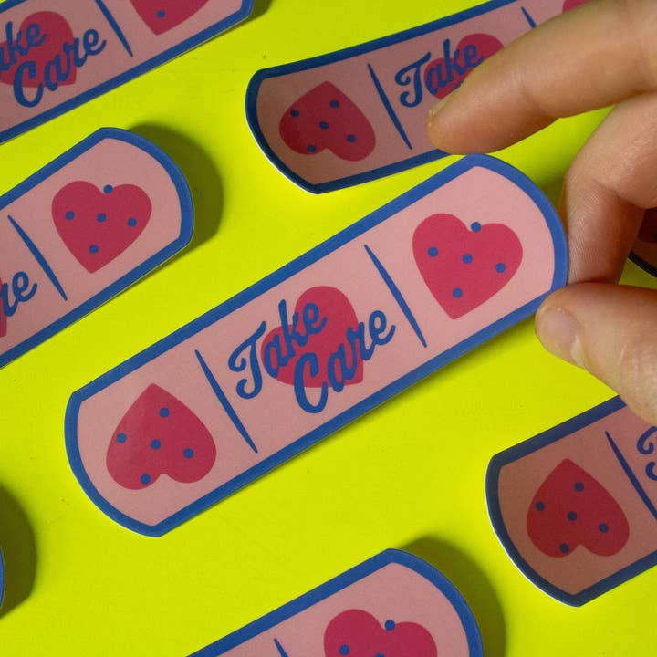 Doctor Scribble - Wholesale Sticker - Take Care Bandaid Vinyl Sticker4