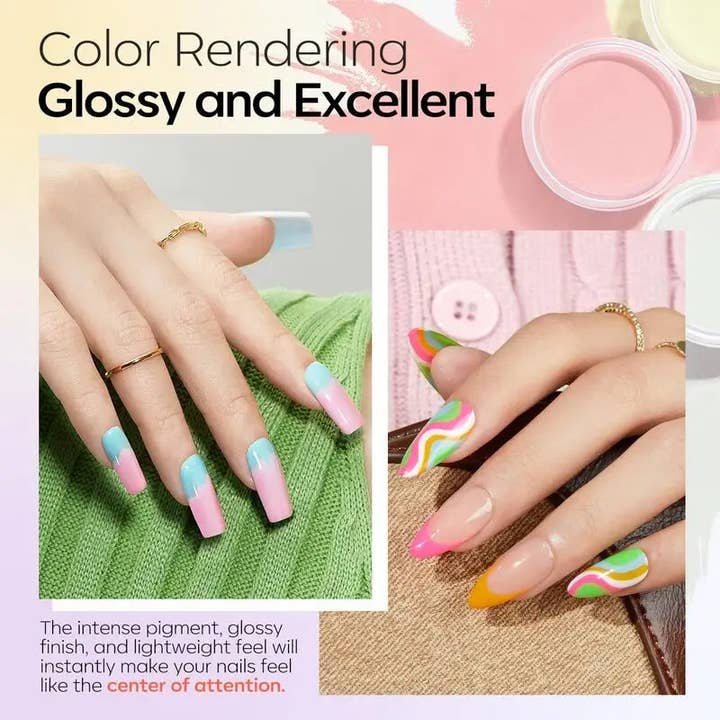 Modelones - Wholesale Nailcare Set - Love Letter - 46Pcs 20 Colors Dipping Powder Kit