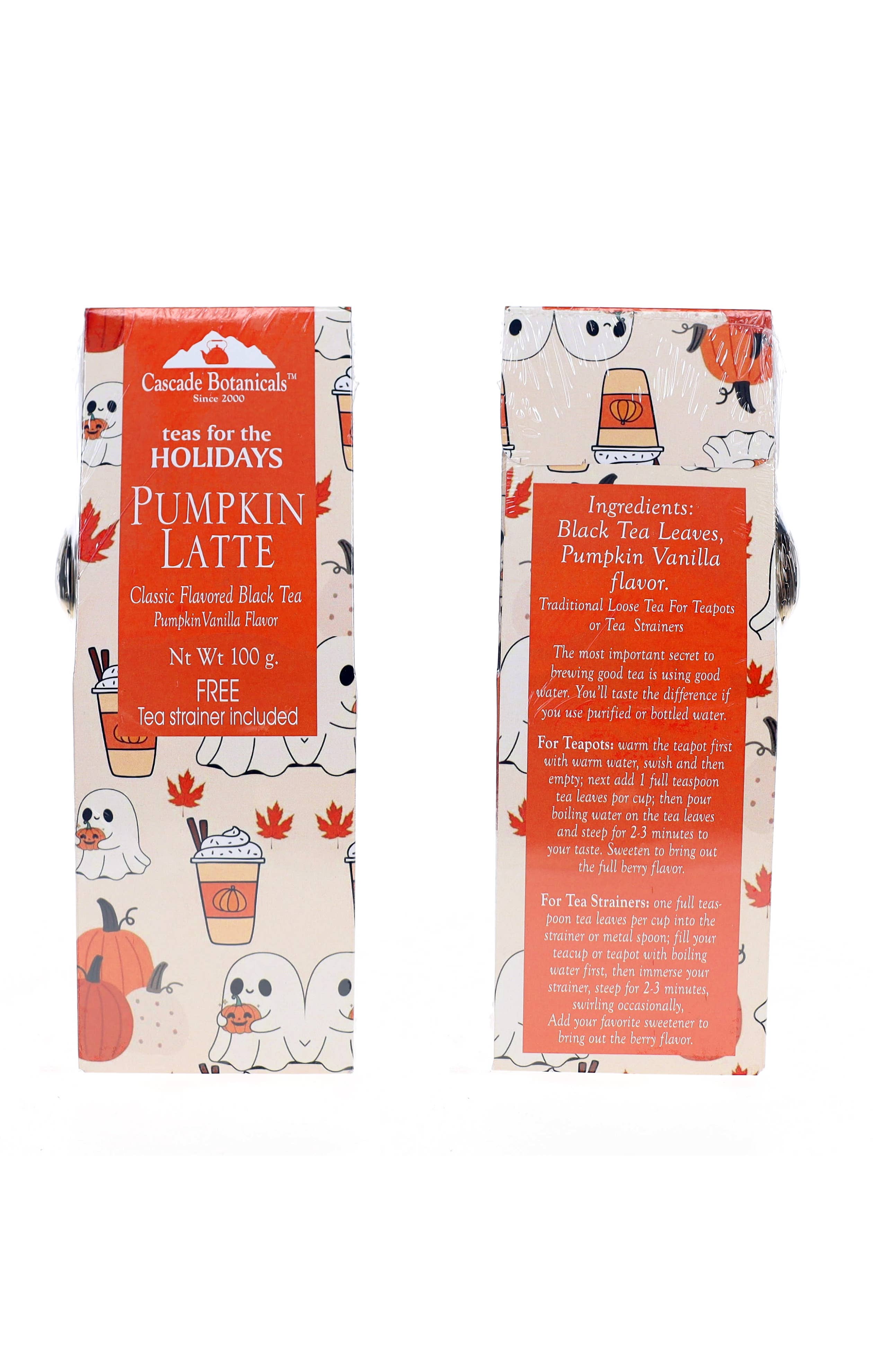 Cascade Teas & Botanicals - Wholesale Loose Tea - FALL Tea Box, Seasonal Flavors, Loose leaf, FREE STRAINER3