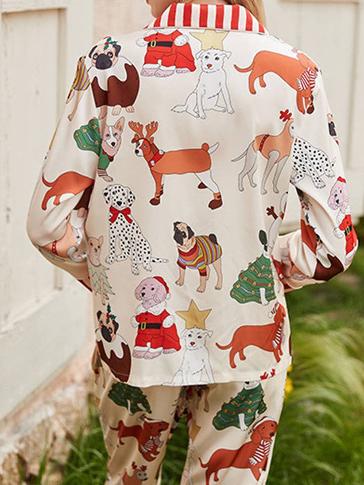 MEHRFACH Verspieltes Tiermuster-Pyjama-Set #2 für den Großhandel auf Faire4