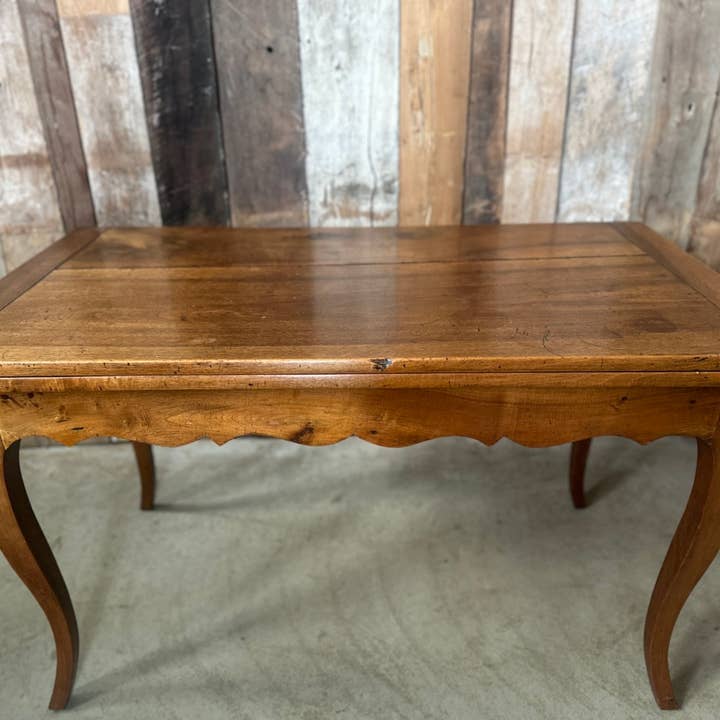 Antique French Chestnut Fold Over Dining Table, C 1870. L147 for wholesale by belvoir