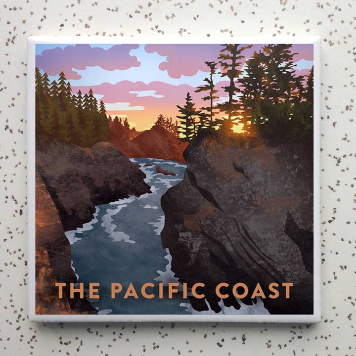 Pacific Coast Kakel Coaster för wholesale av Robot Candy