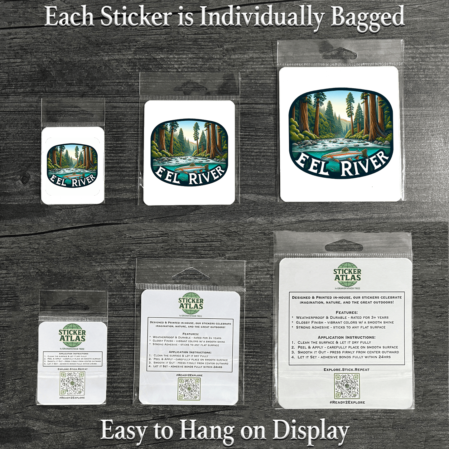 Sticker Atlas - Wholesale Sticker - Eel River Trout Sticker1