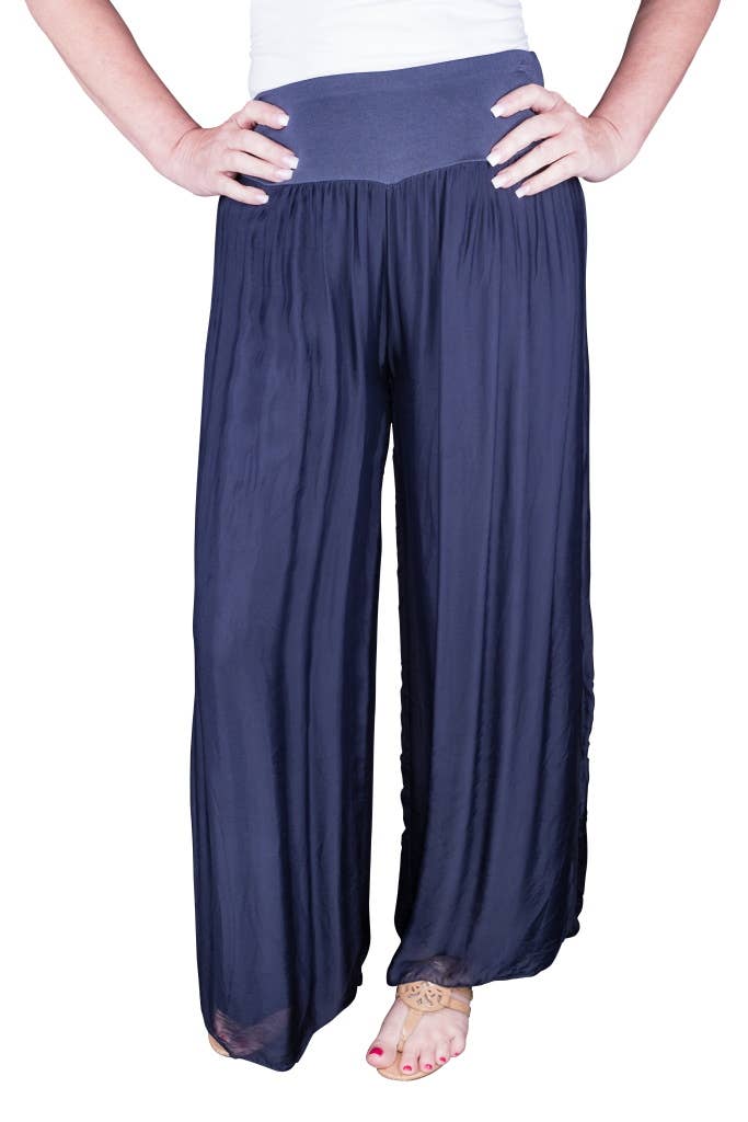 TINA Stephens Italy/Tees By Tina - Wholesale Pants - Women's - Eva Silk Side Slit Pant (PL206)14