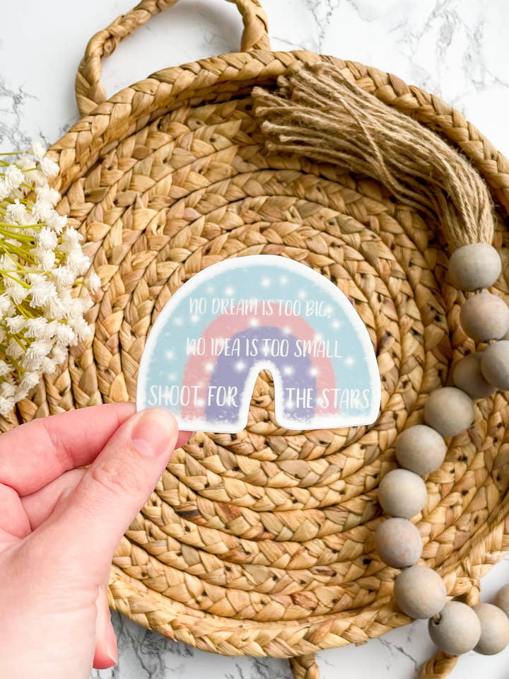 Aucun rêve n'est trop grand 3 po x 2,17 po pour la vente par William Marie Designs