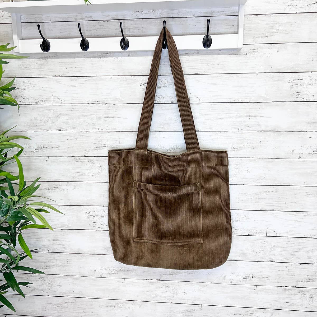 Anju Jewelry – Großhandel Tragetasche – Damen – Cord-Tote mit Fronttasche – verschiedene Farben6