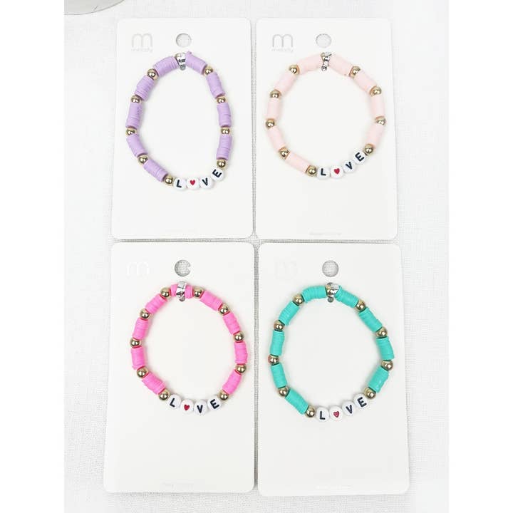 MIX COLOR LOVE inspirational Bracelet for wholesale on Faire2