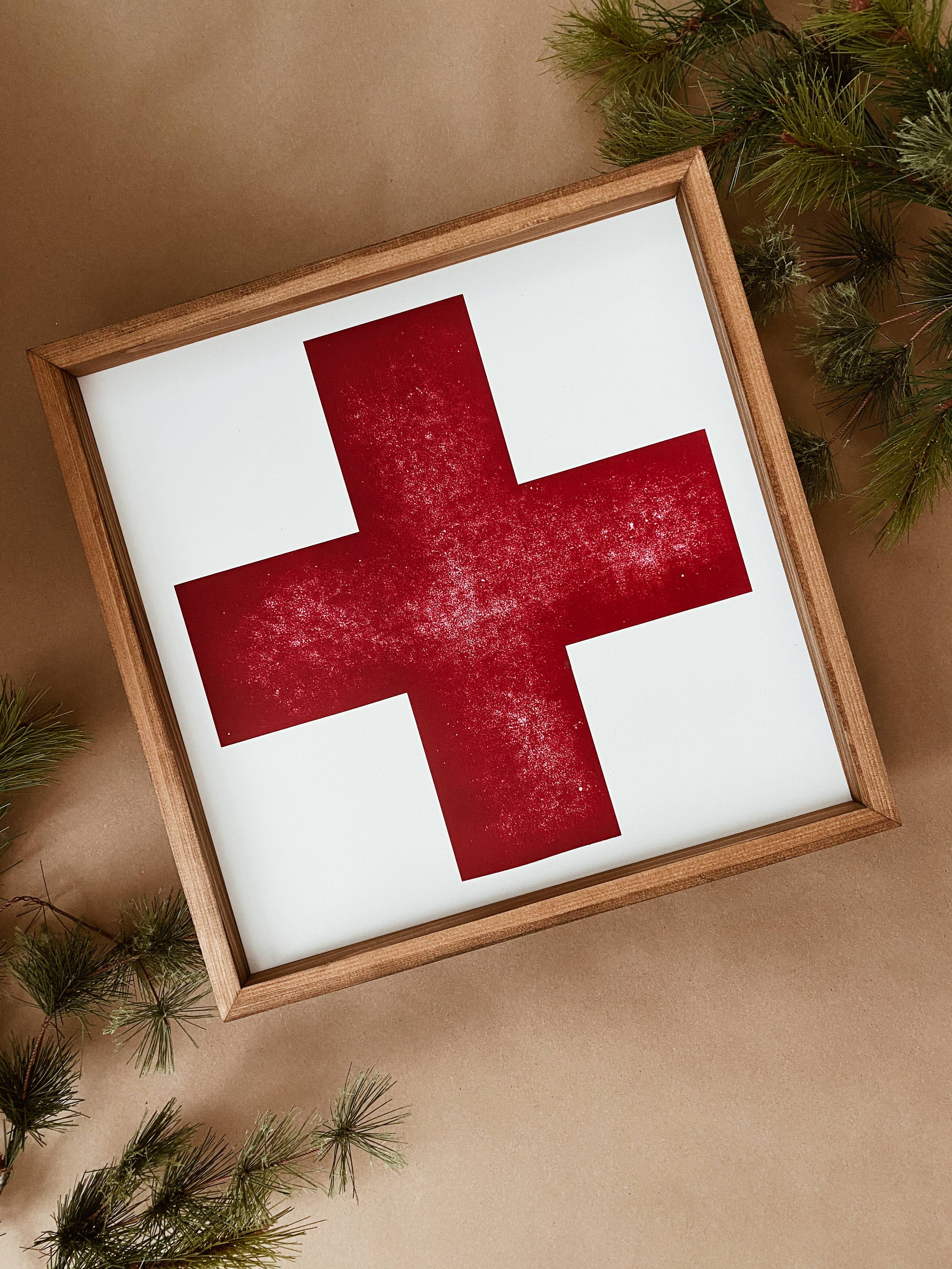 Southern Mesa Trading Co. - Wholesale Sign - Swiss Cross Wood Wall Art 9