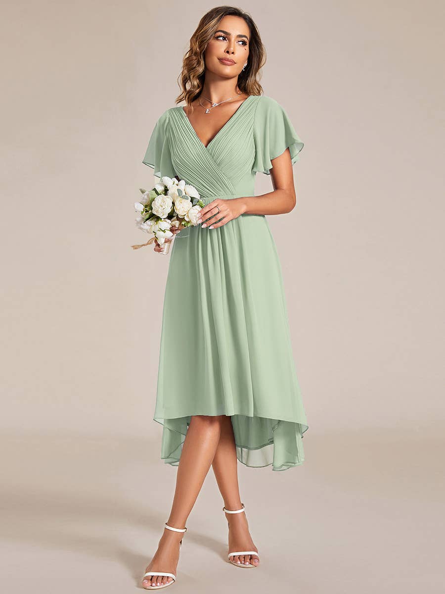 Ever-Pretty – Großhandel Kleid – Damen – Chiffonkleider mit plis­sierten Rüschen für Hochzeitsgäste52