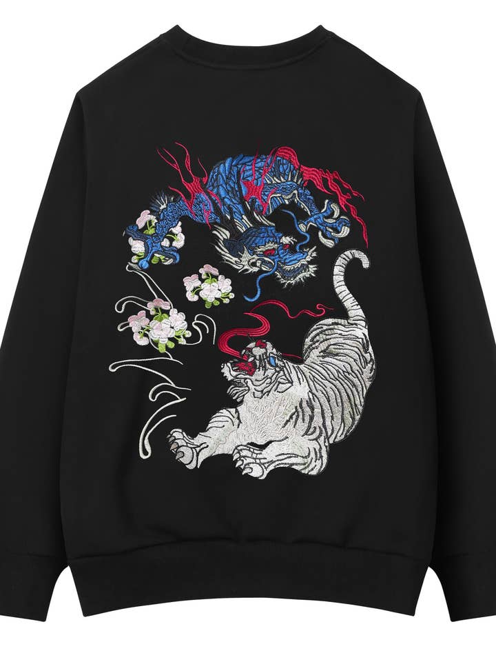 SW9977 War of Beasts Embroidered Sweater for wholesale by niepce