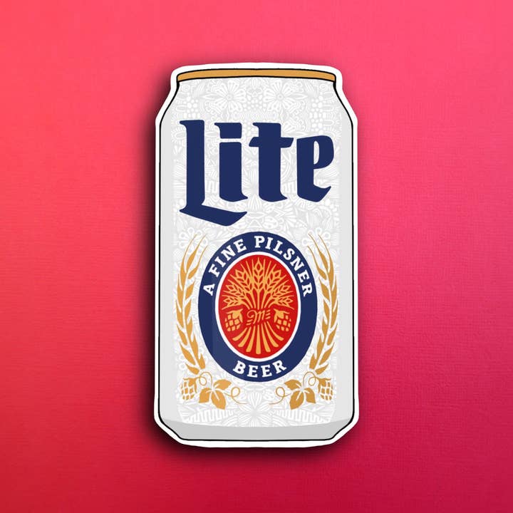 Zenspire Designs - Wholesale Sticker - Miller Lite Sticker (WATERPROOF)
