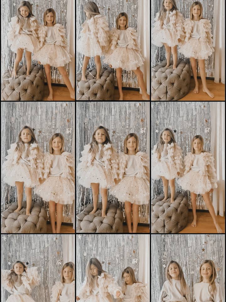 Fancy Shmancy Baby - Wholesale Jacket - Kids - Beige Star ruffle jacket1