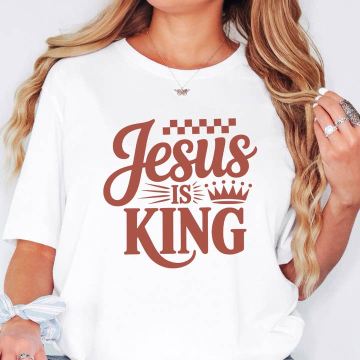 Jesus ist König Christliches T-Shirt für den Großhandel von Londas Tees and Tumblers